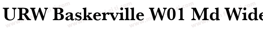 URW Baskerville W01 Md Wide字体转换